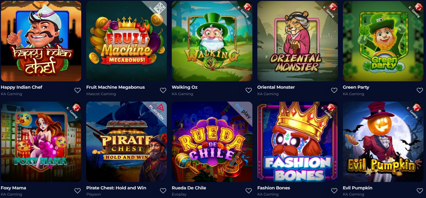 Giochi di Nine casino