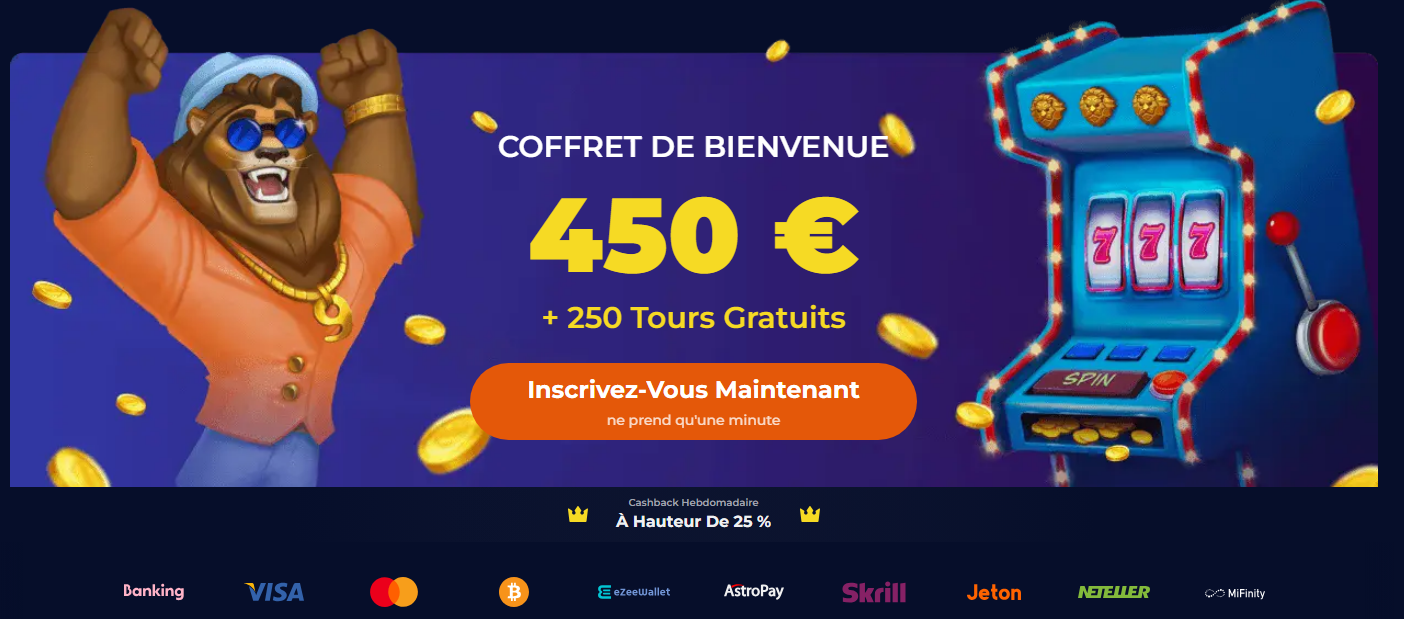 Pacchetto di benvenuto 2.000€ di Nine Casino