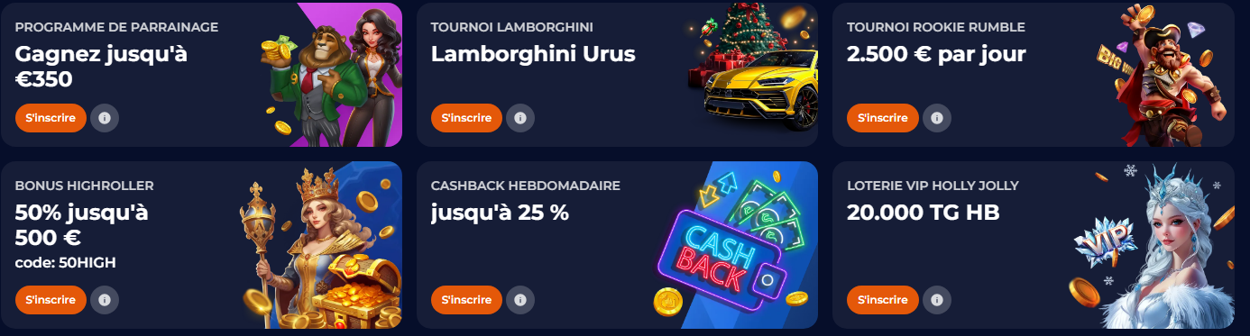 Promozioni di Nine Casino